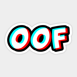 OOF Trippy T-Shirt - Dank Meme Optical Illusion Gift Sticker